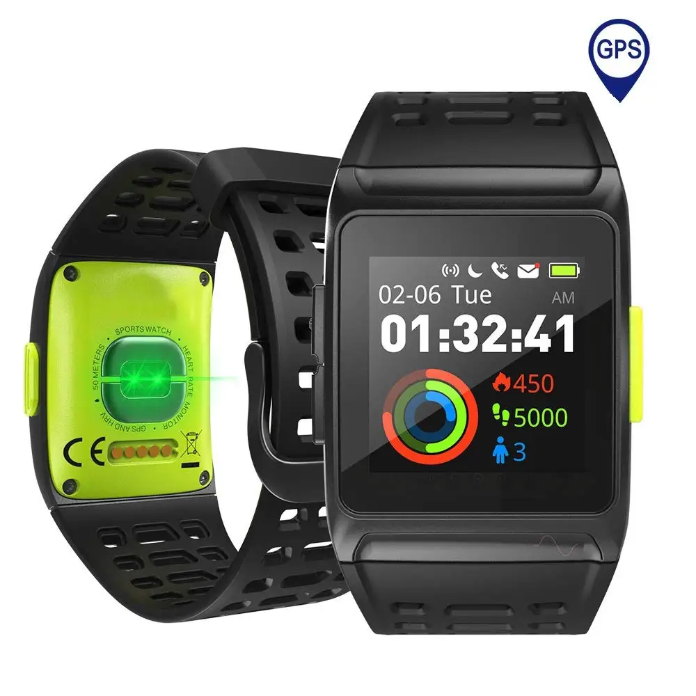 KENCOOL BR1 GPS спортивные часы Смарт Bluetooth Strava цветной экран наручные для мужчин и
