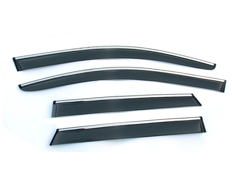 

4PCS Plastic Window Visor Vent Shades Sun Rain Guard Deflector Trim For Renault Captur Kaptur Samsung QM3 2013 2014 2015