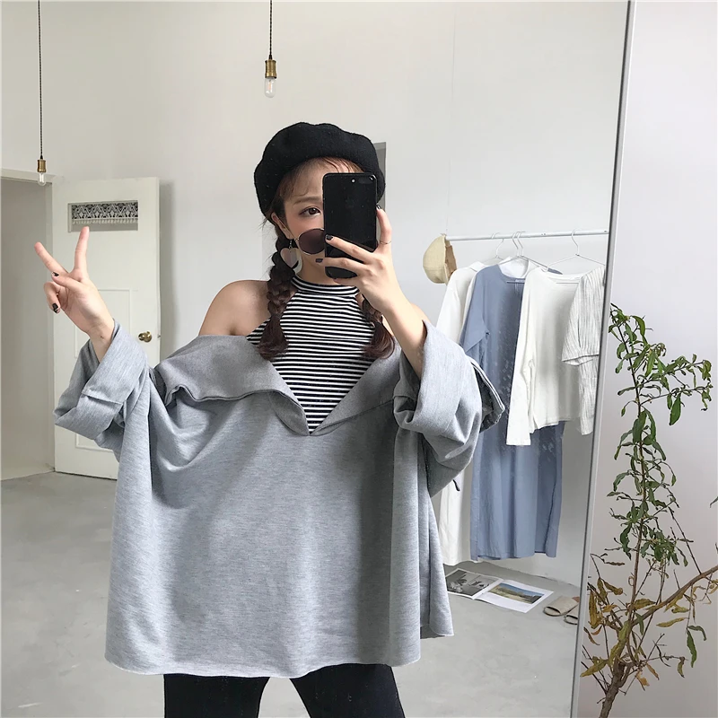 WHITNEY WANG Осенняя модная уличная одежда с вырезами, Лоскутная Объемная толстовка, женские толстовки с капюшоном, пуловеры с молнией