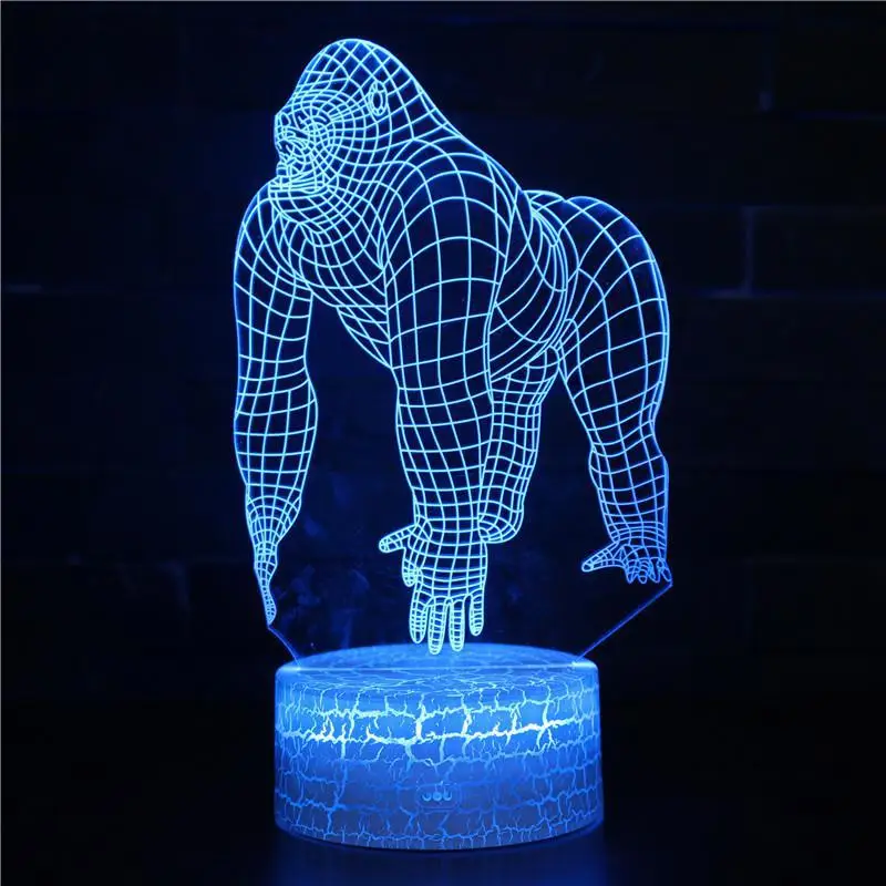 СВЕТОДИОДНЫЙ ночник в виде верблюжьего слона и белого медведя 3d светильник с