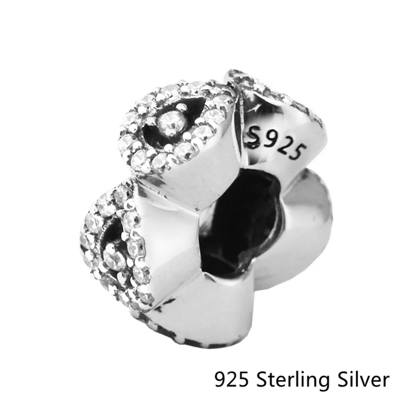 925 Sterling Silver Cascading Glamour Spacer Charm Beads for Jewelry Making Fit Bracelets Diy Fashion | Украшения и аксессуары
