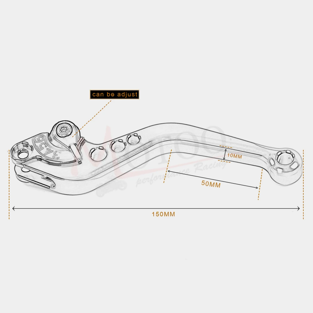Motoo - DB-12 DC-12 рычаги тормозной муфты мотоцикла для DUCATI 900SS 1991-1997 MONSTER M400 1999-2003 ST4/S/ABS