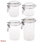 Контейнер для хранения сухого молока PETP, крышка-зажим для плотный герметичный воздуха, кухонная банка с замком