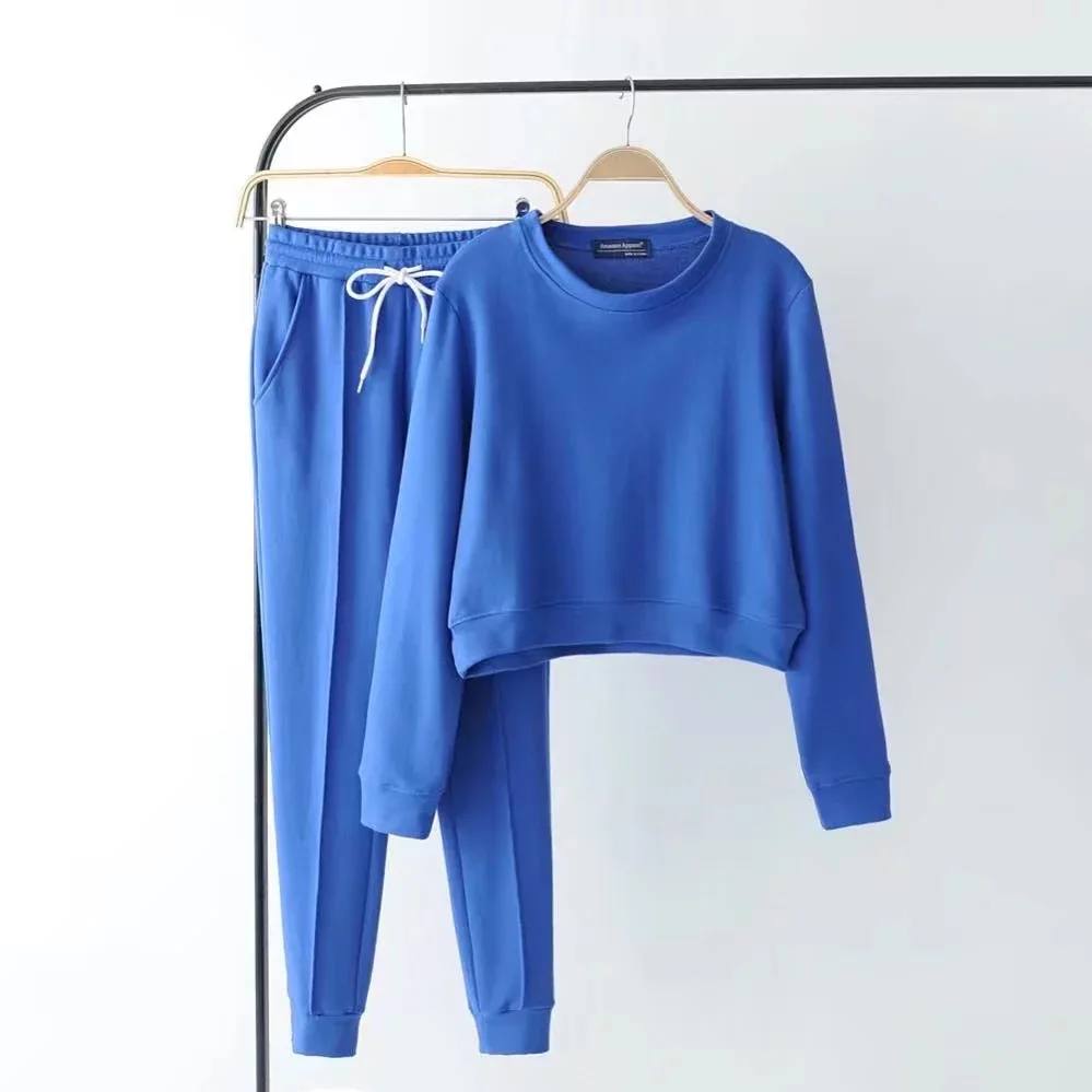 2018 распродажа полная Акция Хлопок Акрил повседневное Broadcloth весна свитер 2 костюм