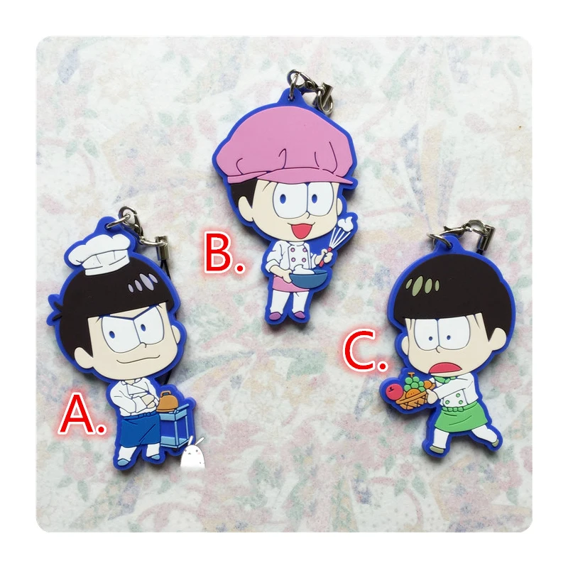 1 шт. Mr.Osomatsu San SIX Karamatsu Ichimatsu Choromatsu Konya wa Saikou llavero подарок Portachiavi Подвеска для