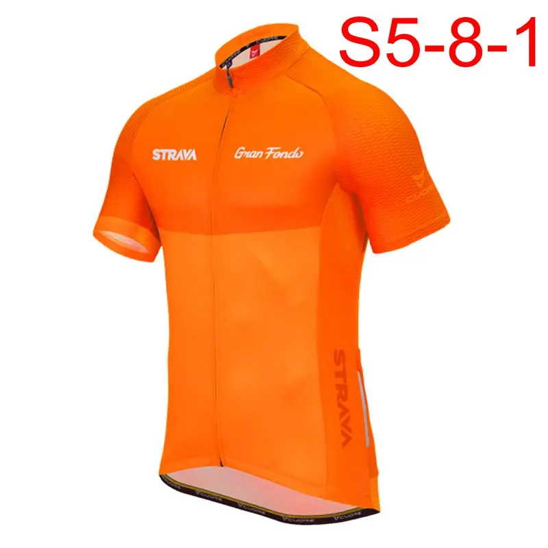012 STRAVA Велоспорт Джерси Pro team Велоспорт Джерси летняя одежда дышащая быстросохнущая короткий рукав из Джерси для езды на велосипеде K121910 - Цвет: 012