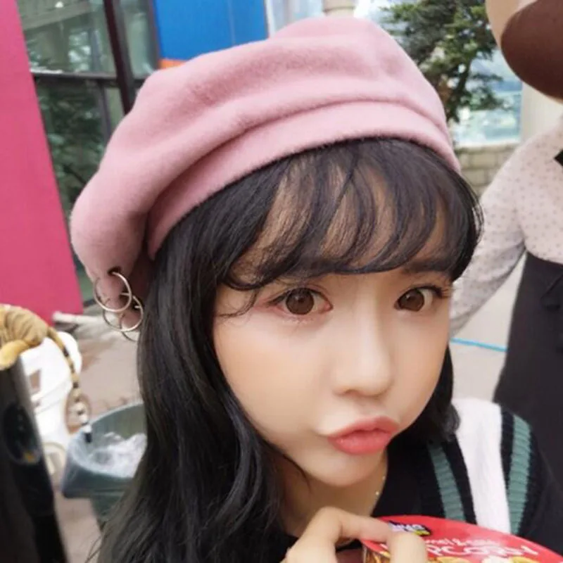 Новый Винтажный стиль художник шляпа Зимние береты женские элегантные милые