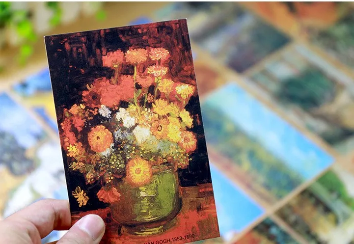 30 листов/винтажная поздравительная открытка с надписью lotT Van Gogh Oil открытки