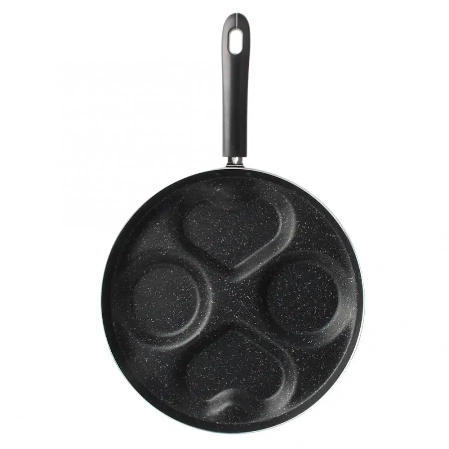 28cm Non-stick Frying Pan 4-in-1 Multifunction Eggs Ham pancake Fryer an Heart-shaped Omelet Pot High quality | Бытовая техника