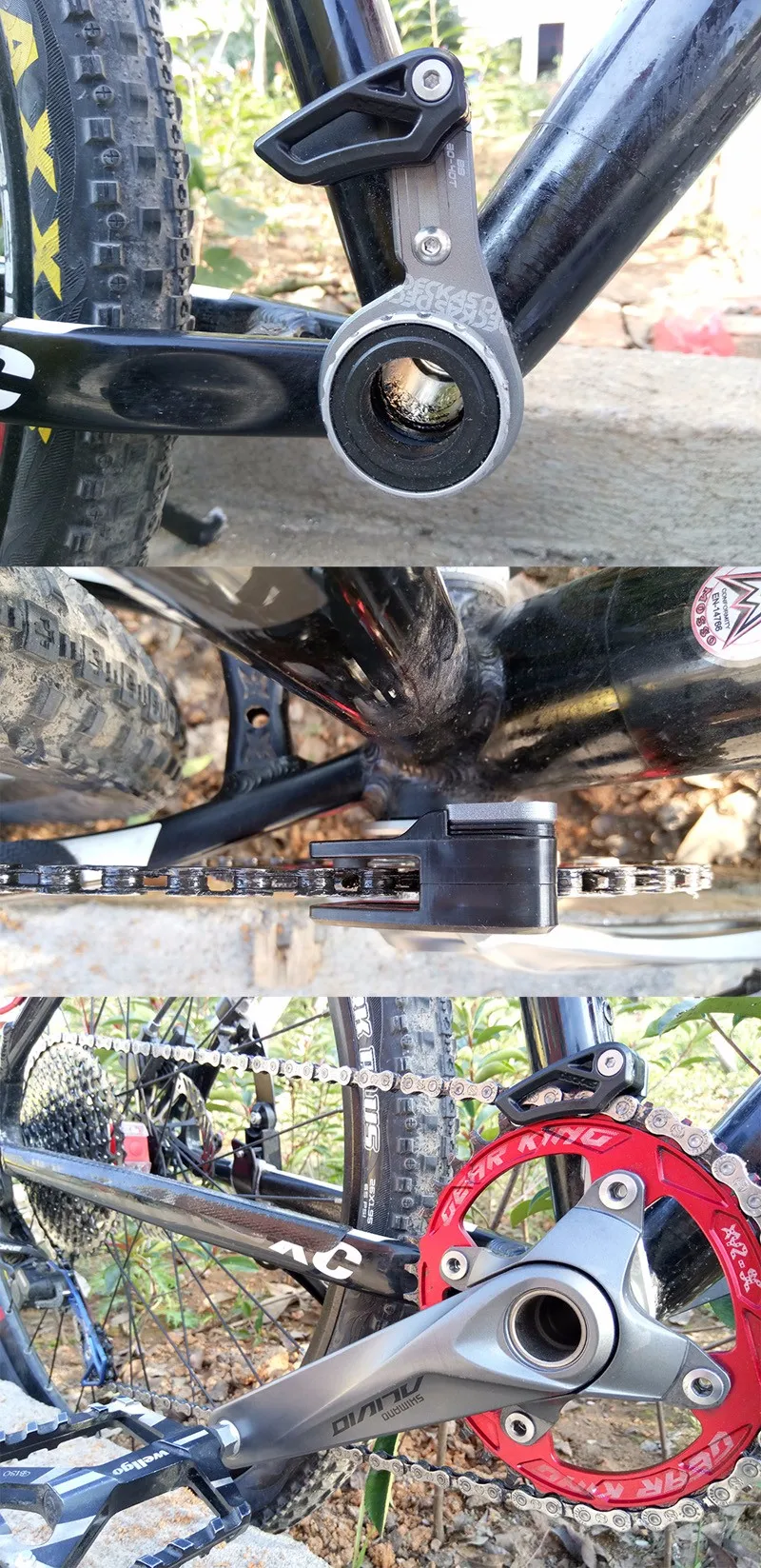 Deckas велосипедная цепь направляющая MTB направляющая велосипедной цепи защита велосипедной цепи 1X система одиночное КОЛЬЦО круглая 32-40 T/Овальная 32 T-38 T велосипедная часть