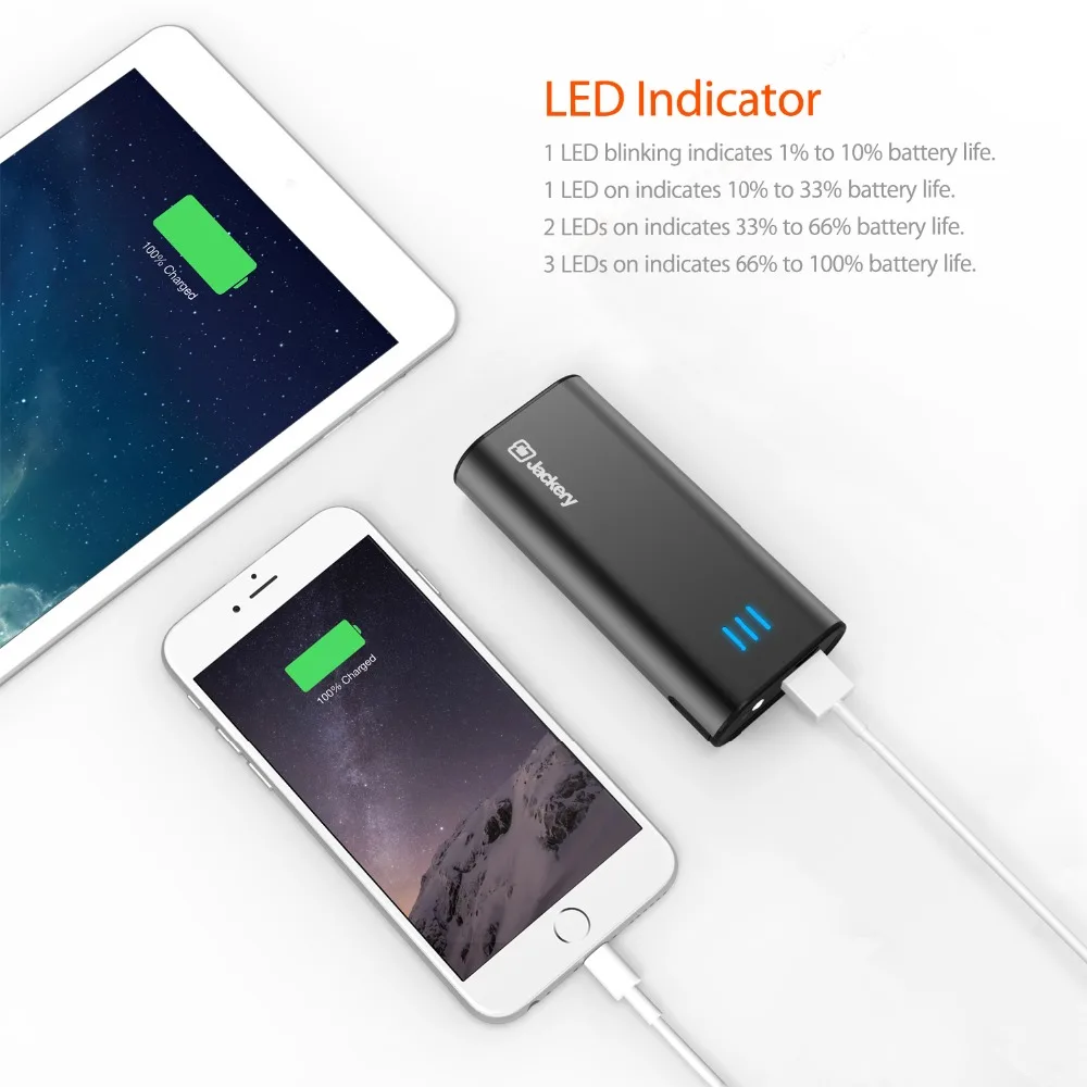 Jackery Bar 6000 мАч Запасные Аккумуляторы для телефонов и внешний Батарея быстрой