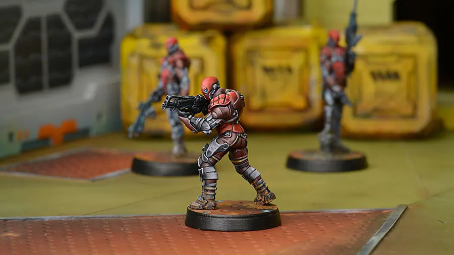 [Loong Way Miniatures] Corvus Belli Infinity 0519 INTRUDER, CORREGIDOR assafe COMMANDO 32 мм Металлические Миниатюрные