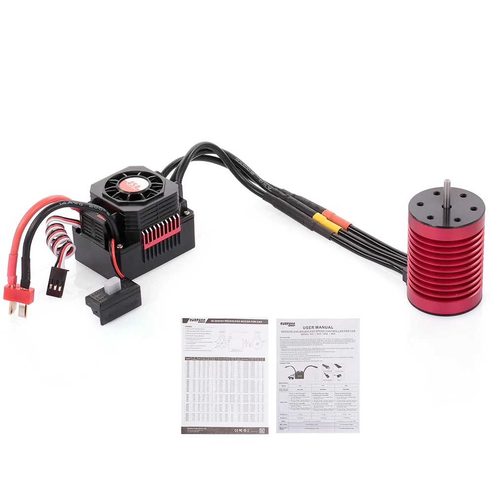 Высокое качество F540 4370KV бесщеточный мотор водонепроницаемый 45A ESC с BEC для 1/10 RC