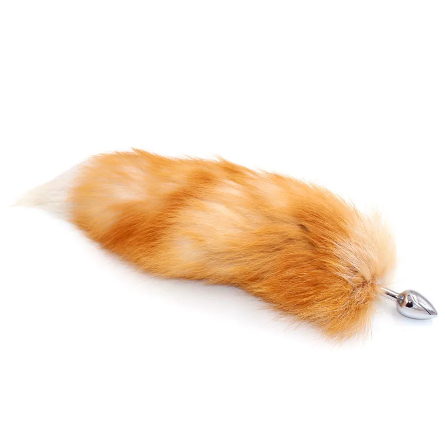 Анальная пробка с лисьими хвостами Металлические анальные секс-игрушки секс