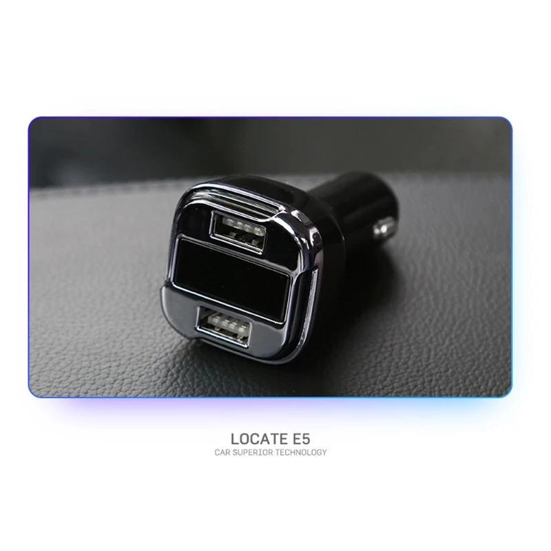 Автомобильный комплект gps-трекер набор с функцией поиска Dual USB O светодиодный дисплей напряжения 24 Вт Смарт Быстрое Автомобильное зарядное устройство со светодиодом дисплей