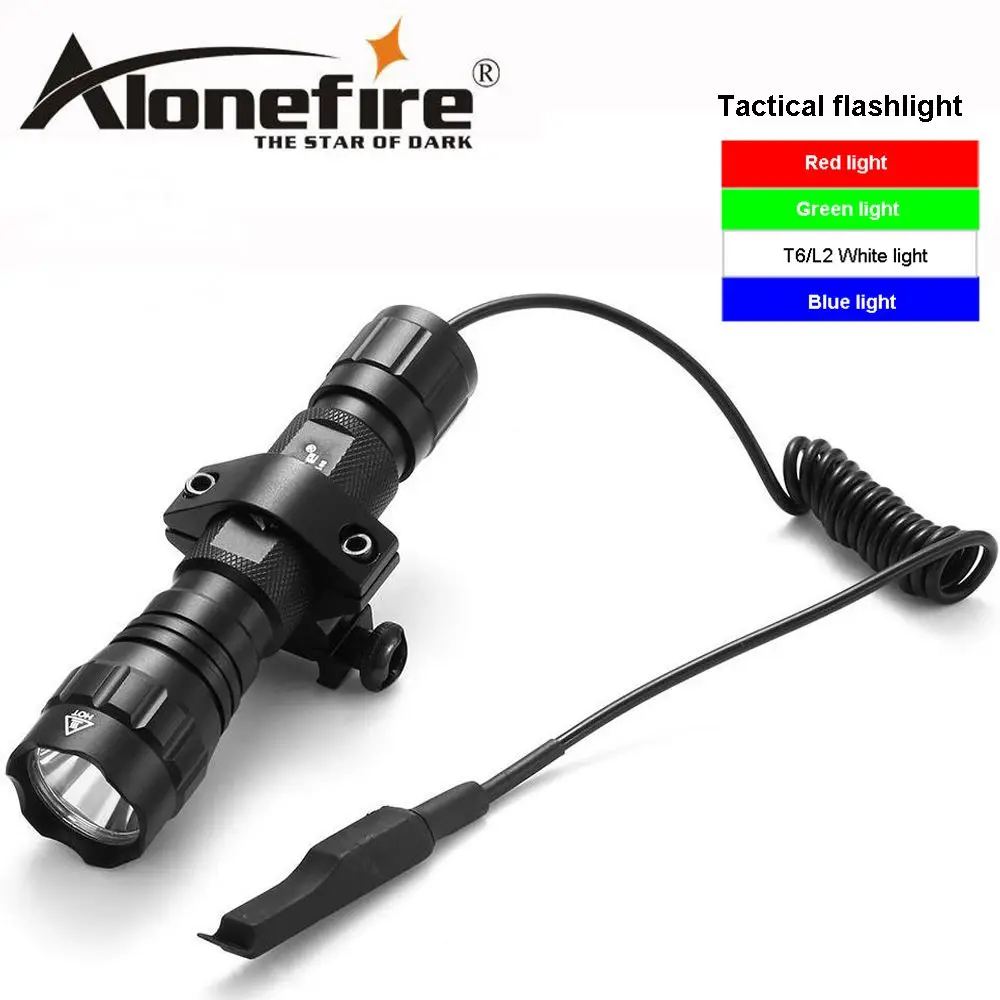 AloneFire 501Bs тактический фонарь охотничий винтовочный с дистанционным