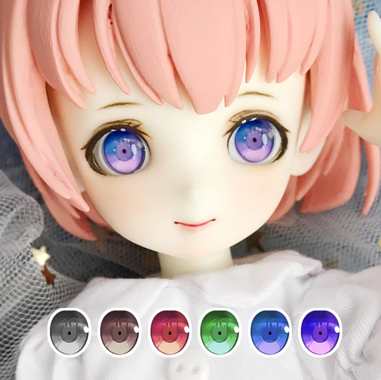 1 пара DIY градация BJD глаза 14 мм 16 18 20 22 для 1/3 SD куклы аксессуары Глазные яблоки