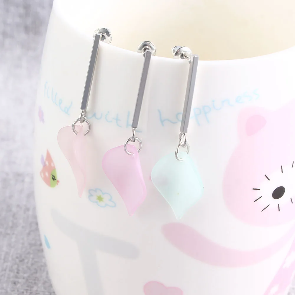 Милые романтические геометрические свисающие серьги для женщин и девочек 2018