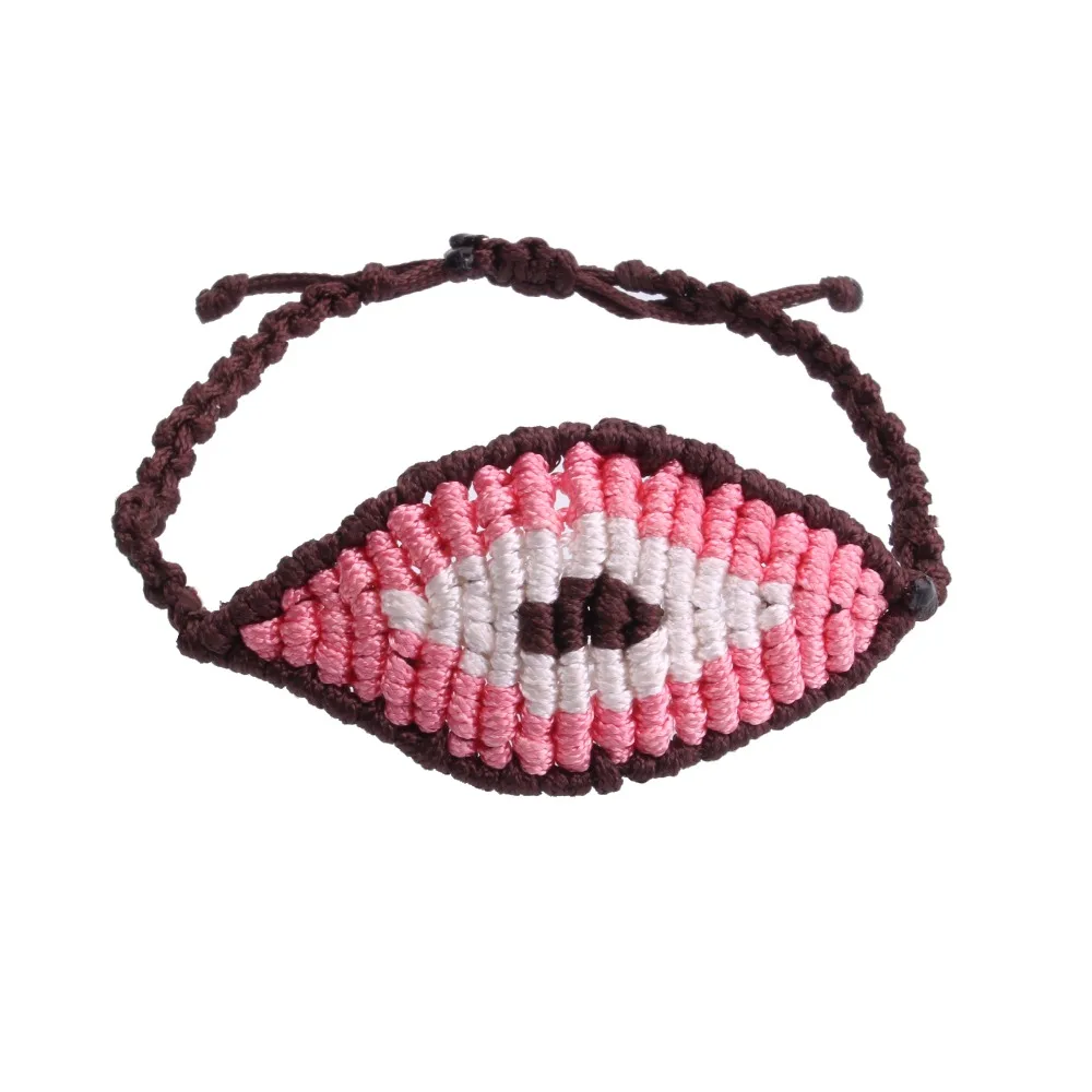 Женский браслет для серфинга Evil Eye Macrame плетеный цветной греческий