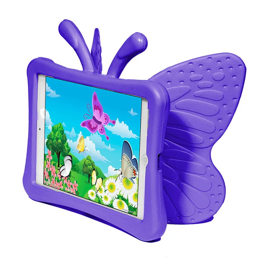 3D butterfly Shockproof Stand Case For iPad 2 3 4 Childen Kids EVA Cover for 2/3/4 Tablet funda + Film | Компьютеры и офис