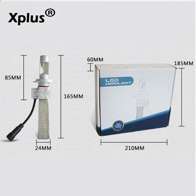 

Xplus 5s LED 12V 24V H1 H3 H4 H7 H11 Car Headlight Kit Front Light Bulb Fog Bulb Headlamp High Light Low Light