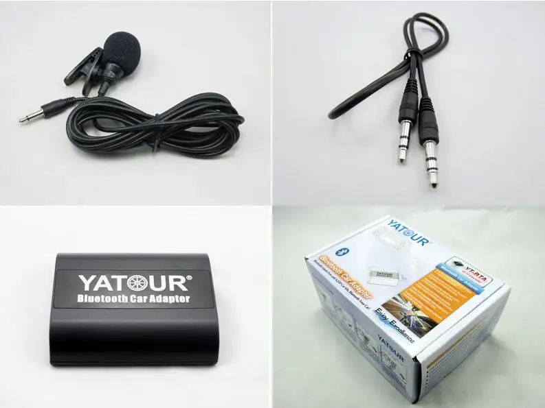 Yatour БТА Bluetooth адаптер A2DP Hands free phone call A2DP потокового воспроизведения музыки адаптер для Renault Siemens VDO Dayton 8-pin Aux