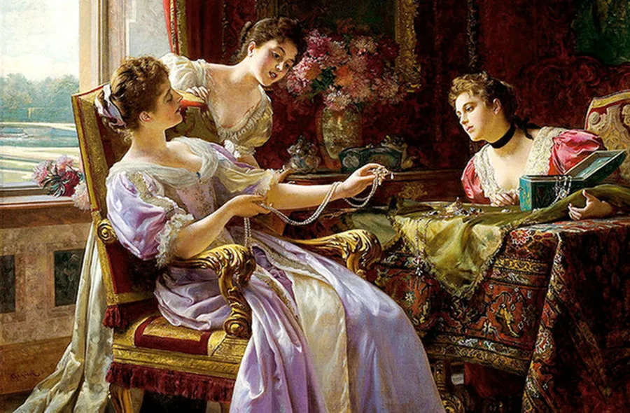 Diamond cross stitch crystal round diamond sets full decorative diy painting Classical Russian women embroidery | Дом и сад