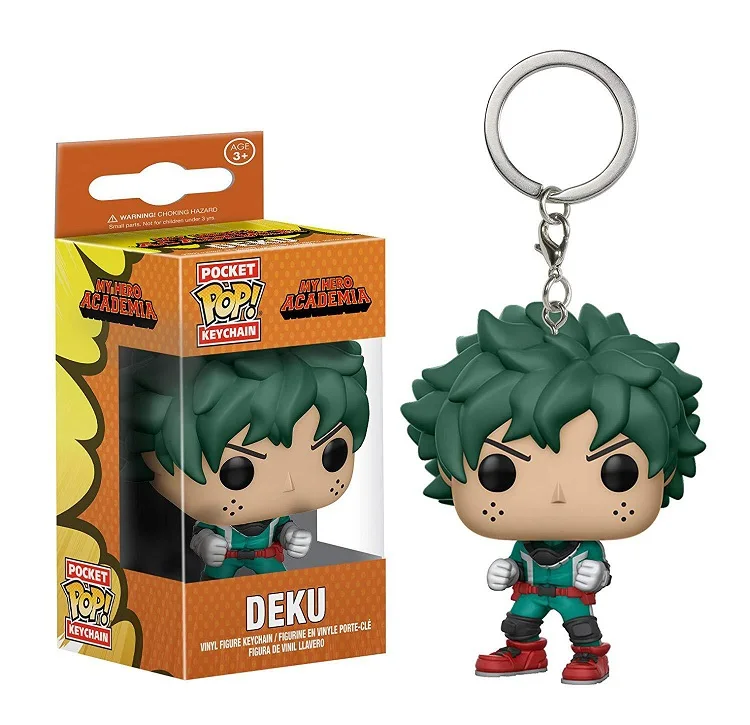 deku Карманный брелок игрушка Dragon Ball Сон Гоку Вегета Наруто один кусок виниловые фигурки странные вещи Рик и Морти Карманный Брелок-открывалка - Цвет: deku