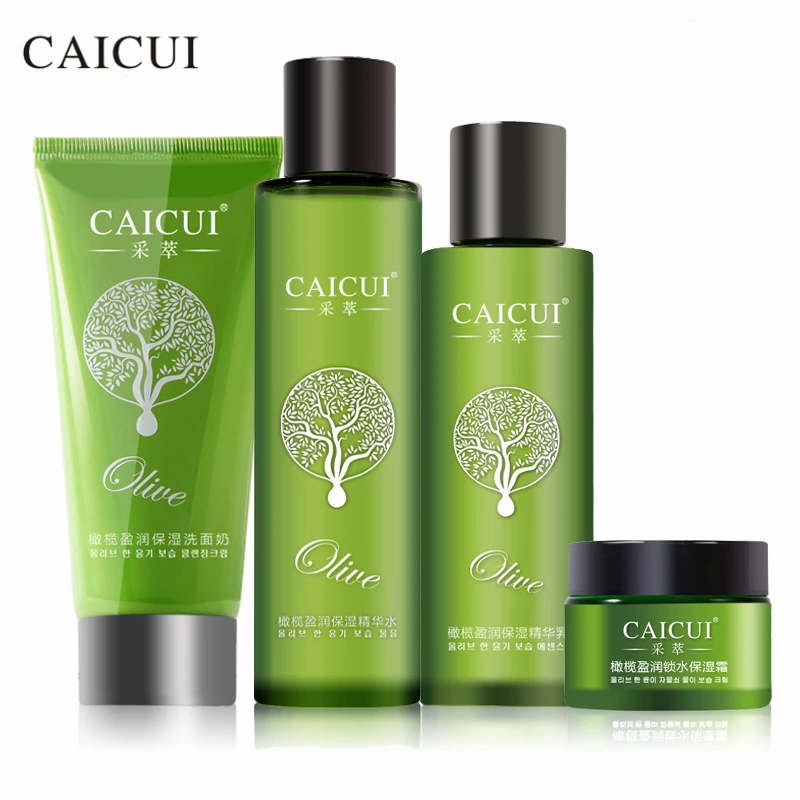 4 шт./лот отбеливающий увлажняющий набор для ухода за кожей лица против морщин