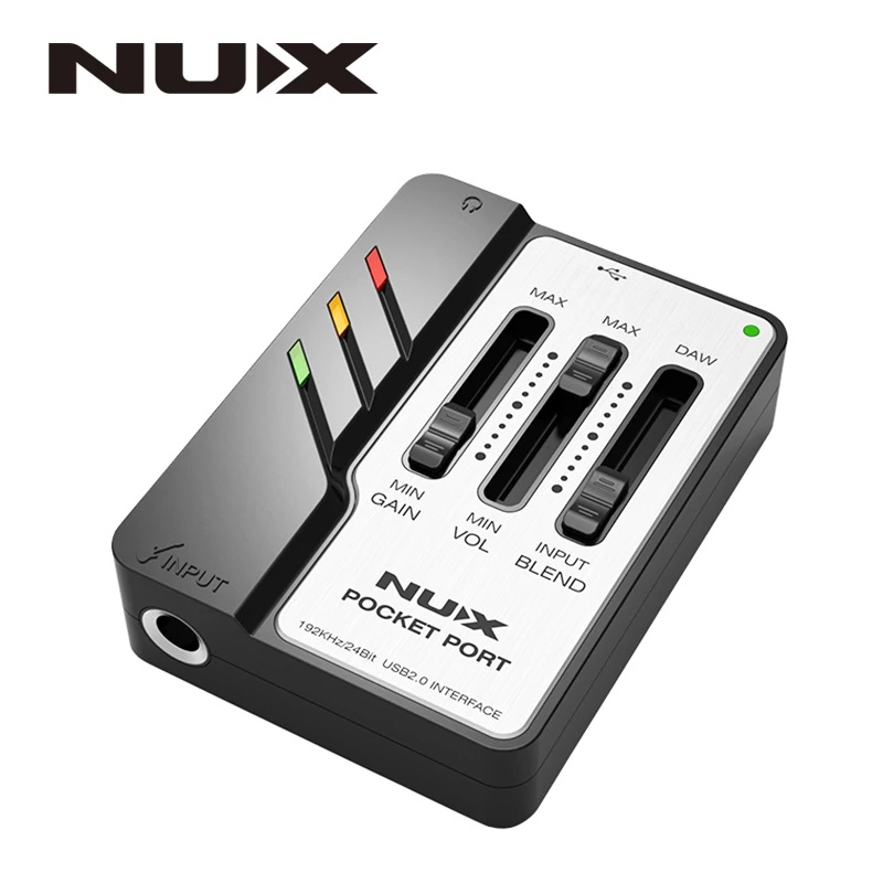NUX Карманный порт для гитары USB аудио интерфейс 192 кГц/24 бит профессиональные