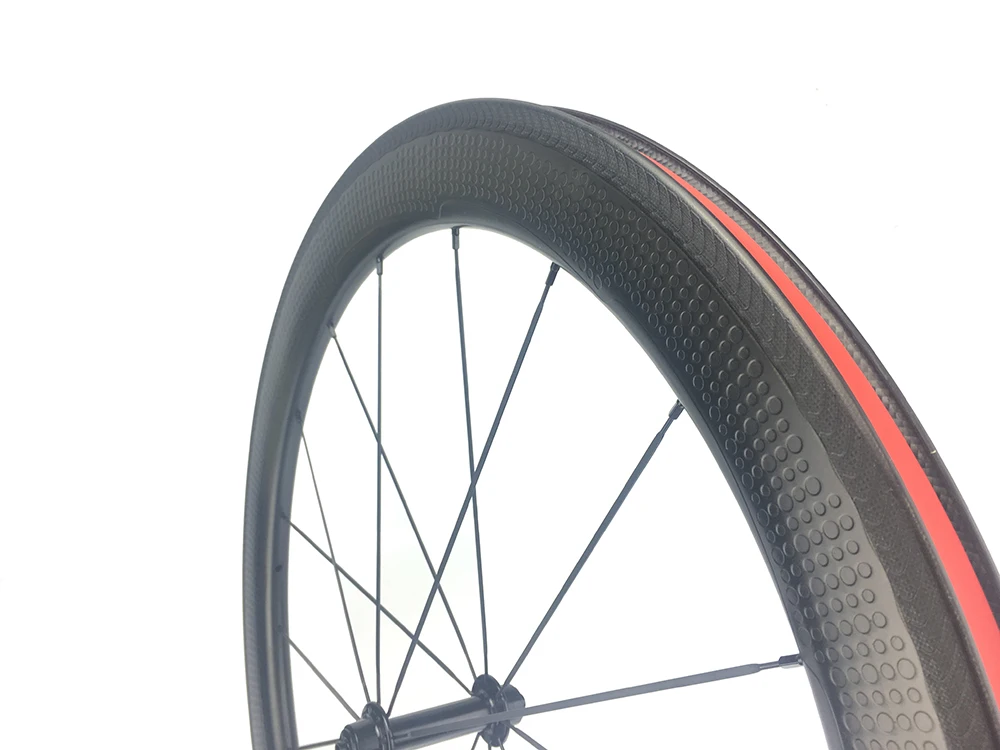 NSW58 Dimples Углеродные велосипедные колеса передние и задние набор шоссейные Powerway 350s