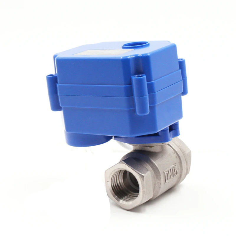 Ss304/316 bsp/npt двухсторонний мини Электропривод с шаровым клапаном для системы