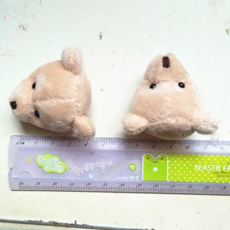 100 шт. новая короткая плюшевая игрушечная головка с медвежонком DIY ювелирный