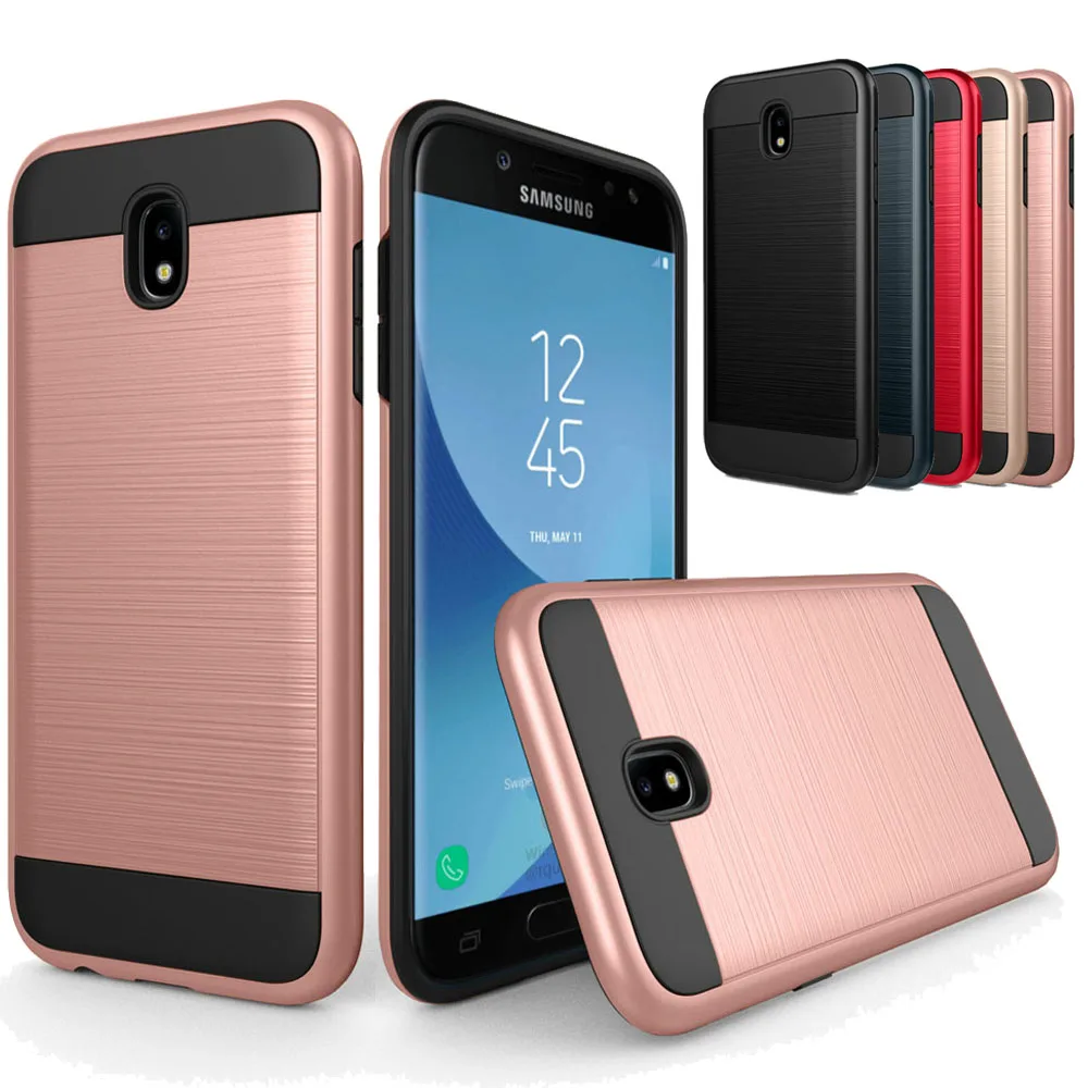 2 в 1 жесткий чехол из ТПУ и поликарбоната противоударный для Samsung Galaxy J3 J5 J7 2017 j330 j530