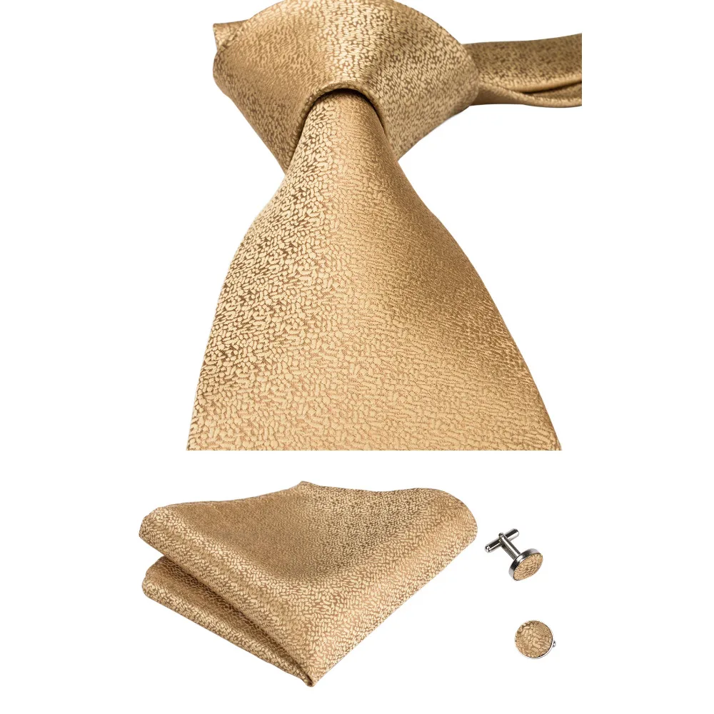 DiBanGu фирменный галстук стуата Классические однотонные золотые мужские галстуки