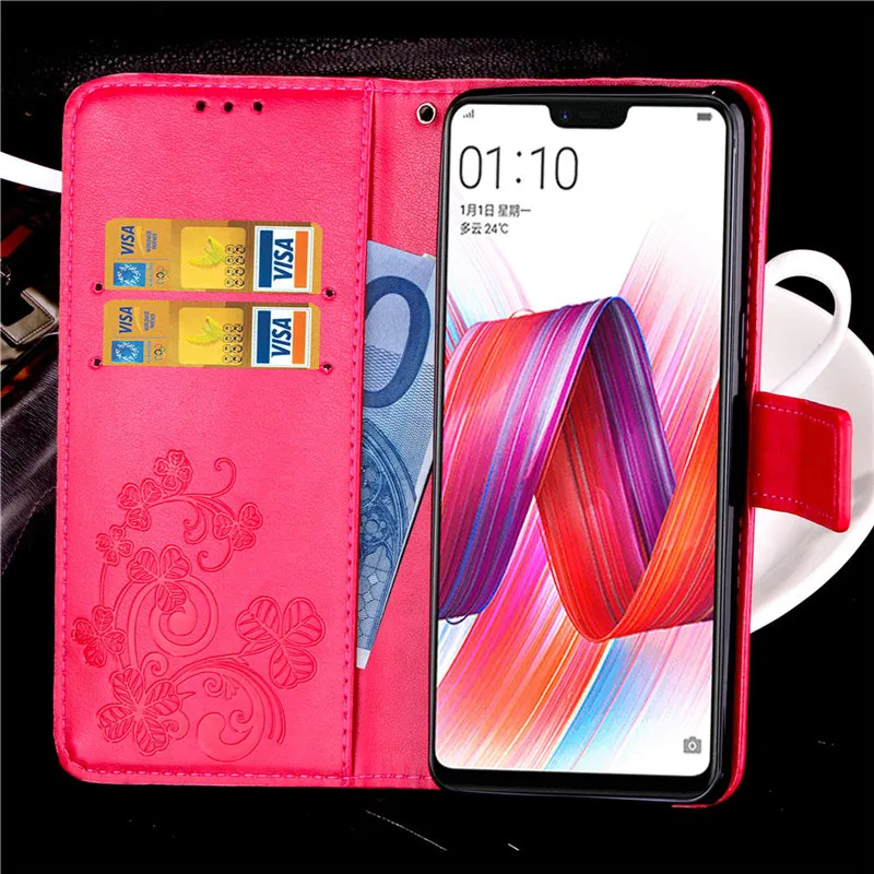 Чехол HATOLY для OPPO R15 Флип из искусственной кожи и ТПУ чехол телефона Fundas слот карт 6