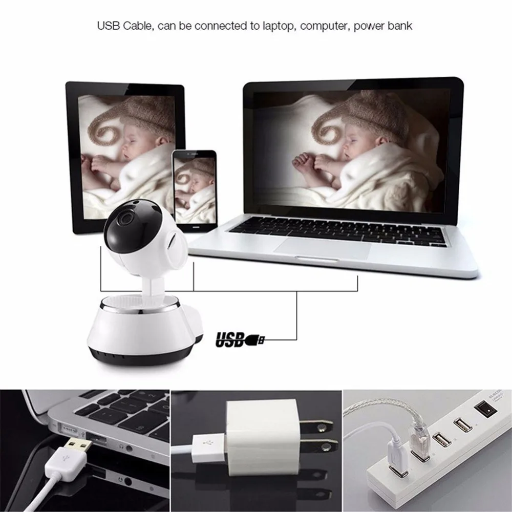 Беспроводная ip камера HD 720P Wi Fi беспроводная сетевая мини интеллектуальное