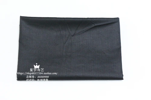 Black 160 см x 50 см хлопок, одноцветная хлопковая ткань, детское постельное белье в стиле пэчворк, ткань tecido, лоскутное шитье, материал для рукоделия, швейная ткань - Цвет: Black