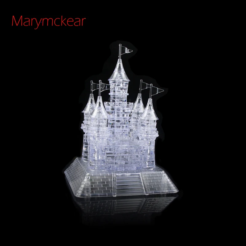 Красивые строительные пазлы 3d Хрустальная головоломка модель с музыкальными и