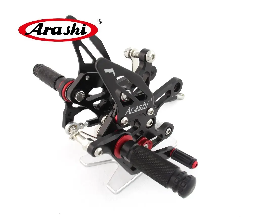 Arashi CNC регулируемая подножка задняя Подножка для KAWASAKI NINJA ZX10R ZX 10R 2008 2009 2010 подножки