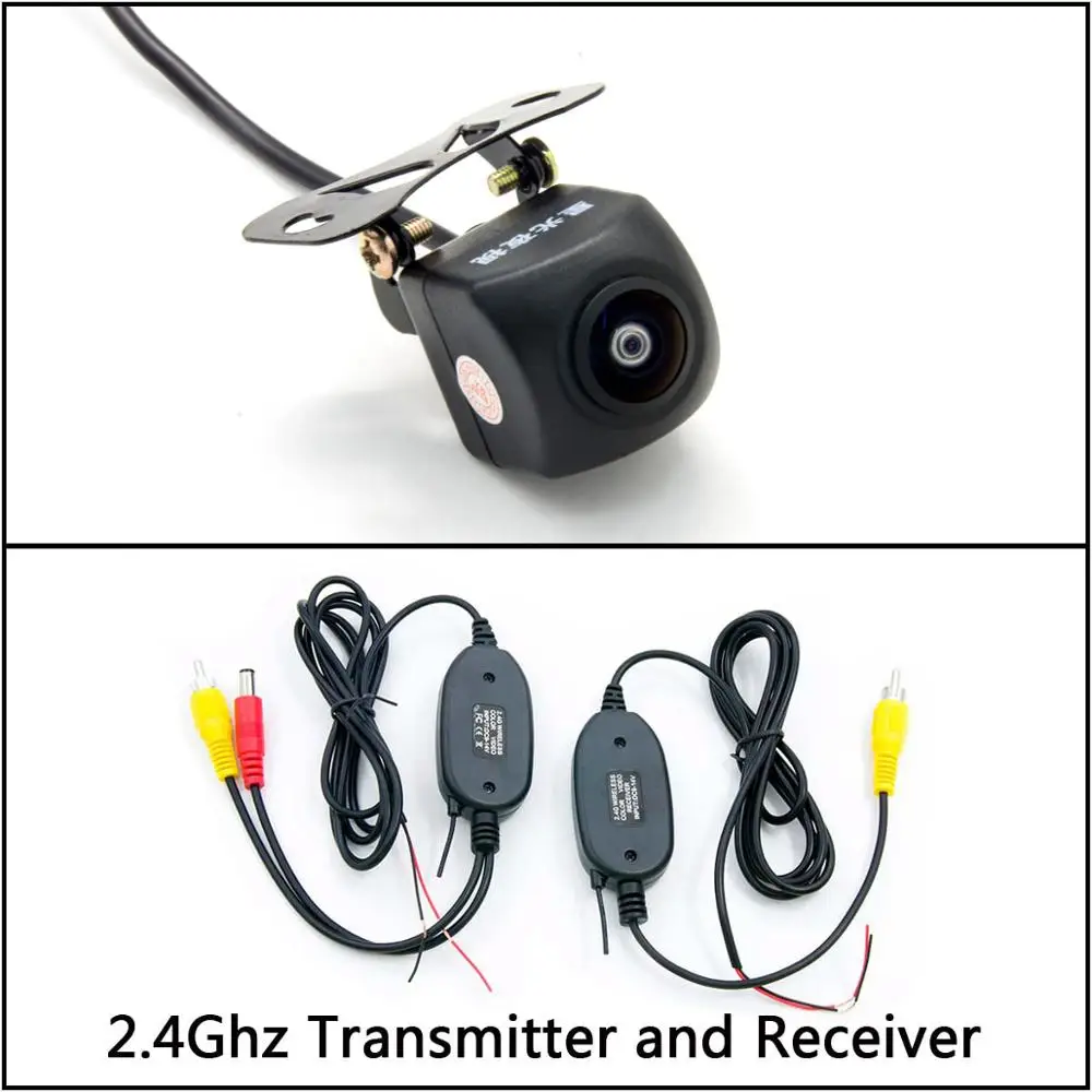 Camera With Wireless Owtosin 175 градусов Рыбий глаз объектив HD резервный обратный ночное видение камера заднего вида для парковки монитор - Название цвета: Camera With Wireless