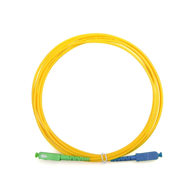 Оптоволоконный патч корд один режим SM Simplex SC/APC to SC/UPC 9/125 ftth catv 3 m джемпер фабрика