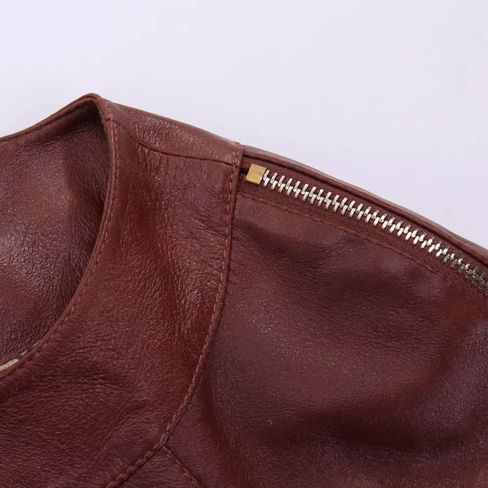 Demosi натуральный 100% натуральной овчины пояса из кожи куртка пальто Женская 2017