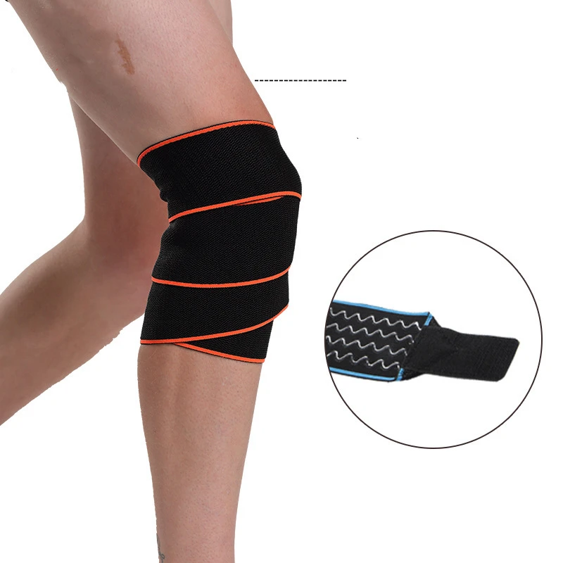 2 шт. эластичные повязки спортивные Нескользящие нейлоновые на колено для