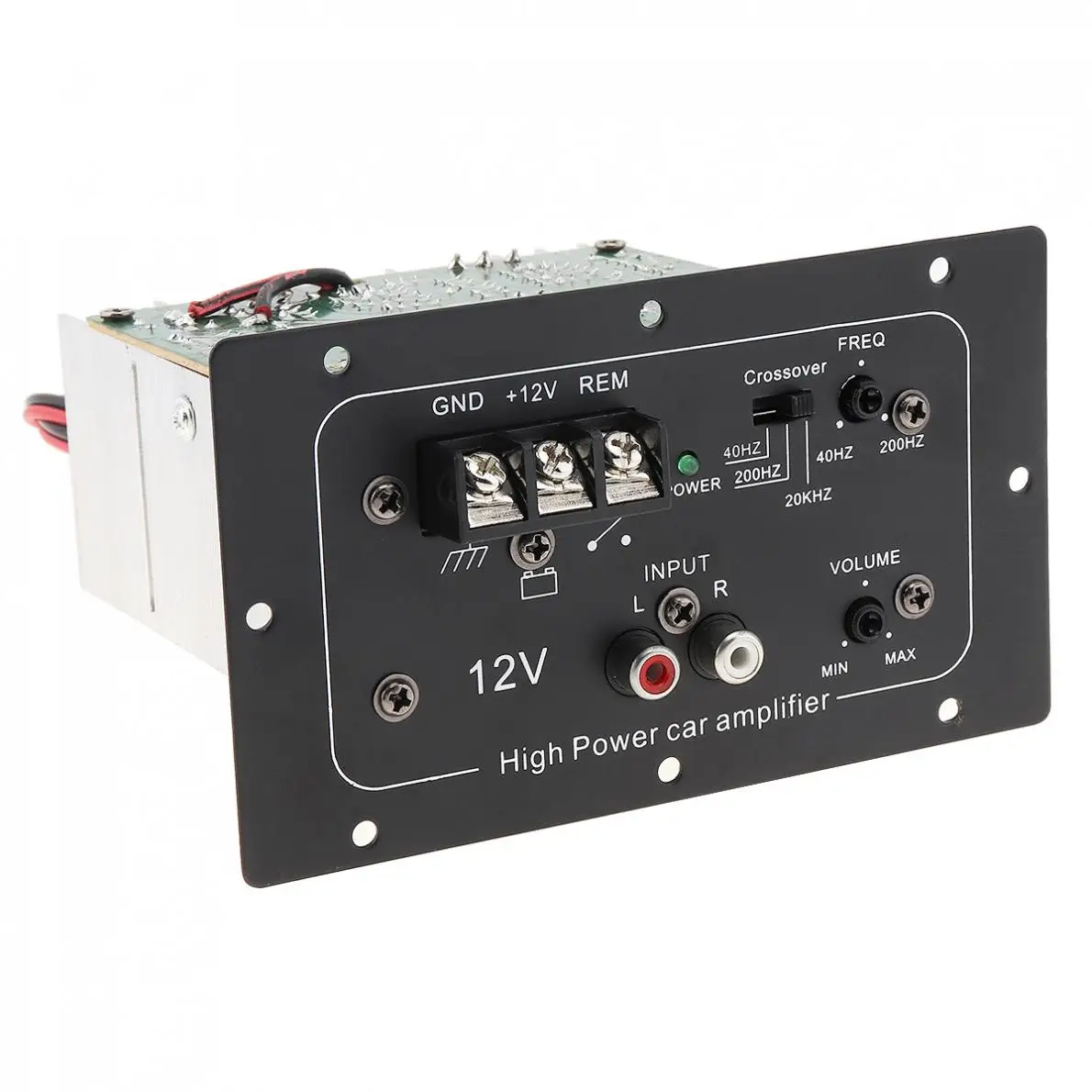 150W 12V черный Мощность Фул бас автомобильный сабвуфер аудио аккустическая система для Мощность Плата усилителя для 6/8/10 дюймов автомобильный сабвуфер