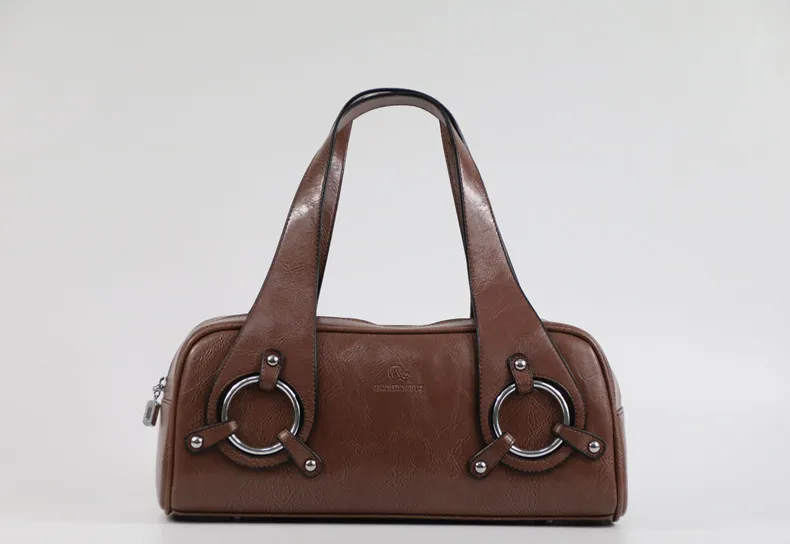 Женская кожаная сумка модная подушка в стиле ретро дизайнерская сумка Boston Tote сумка женская сумка на плечо гарантированное качество 11301