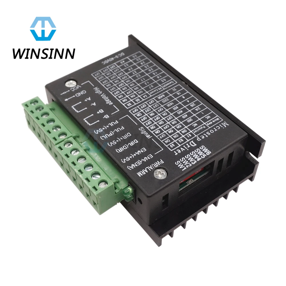 WINSINN TB6600 4A 9 42V шаговый двигатель драйвер контроллер для ЧПУ Nema 8 11 14 16 17 одноосный