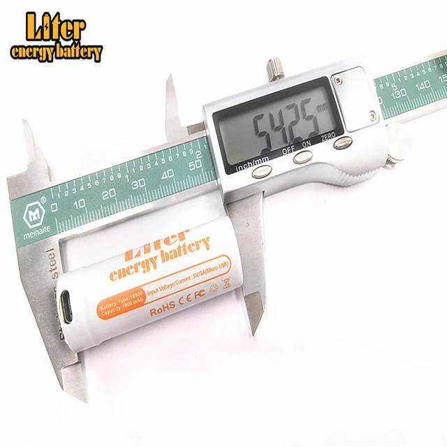 

usb 18500 Rechargeable 18500 3.7v 1800mah lithium ion battery camera batteries