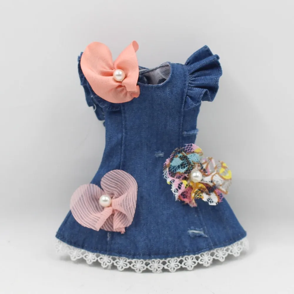 Кукла 1/6 одежда джинсовое платье подходит blyth кукла ледяная кукла