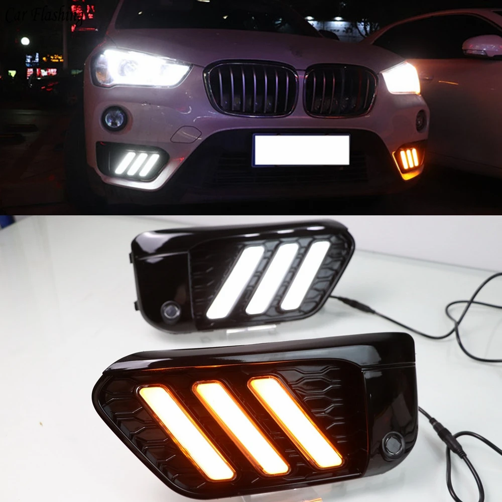 Автомобильная проблесковая 1 комплект светодиодный DRL Дневной светильник s Для BMW